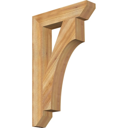 Ekena Millwork Westlake Slat Rough Sawn Bracket, Western Red Cedar, 4"W x 20"D x 32"H BKT04X20X32WTL06RWR